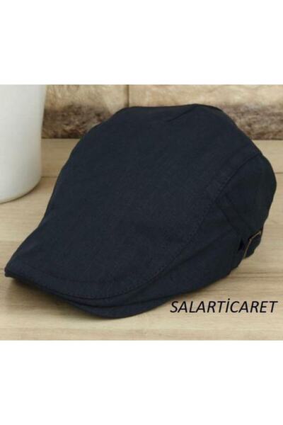salarticaret Yazlık Keten Ayarlanabilir Erkek Kasket