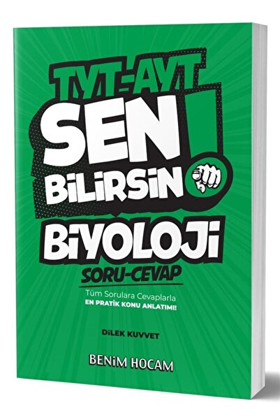 Benim Hocam Yayınları Tyt Ayt Biyoloji Sen Bilirsin Soru-cevap Kitabı