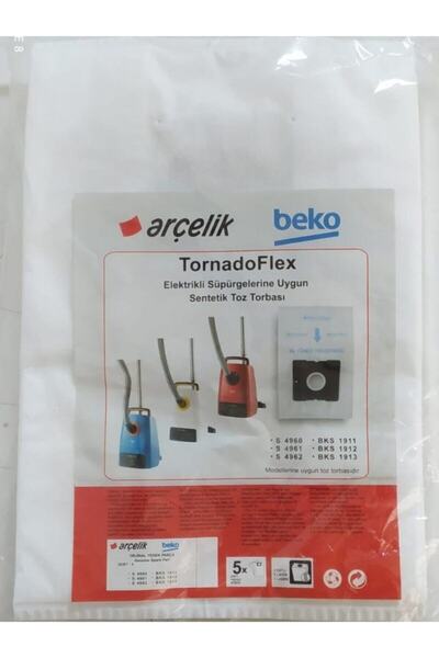 Arçelik Beko Elektirikli Süpürge Toz Torbası Tornado Flex 2 Paket Içersinde 1...