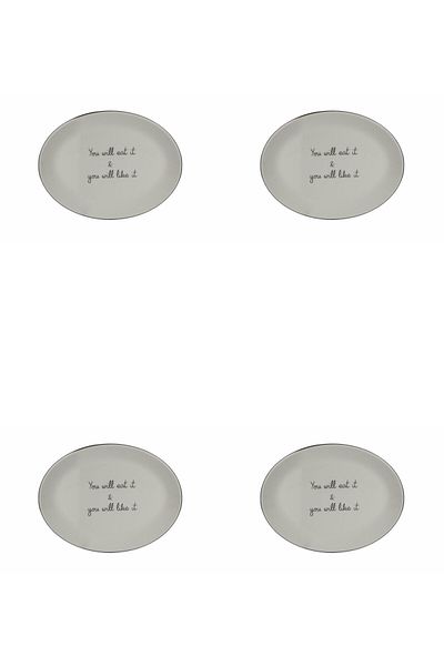 Porland Hope Boat Plate 28cm Set of 4