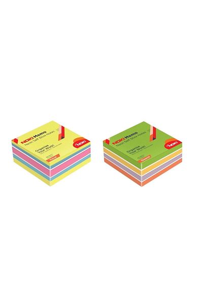 Noki Memo 75x75 Neon Adhesive Cube Block 450 Sf Set of 2