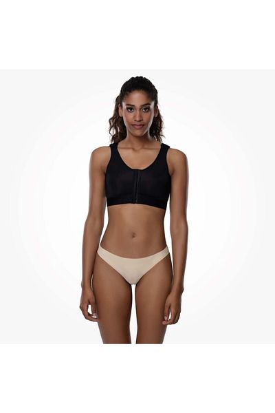 Aurafix Post-Op Liposuction Breast Enlargement and Reduction with Clasp - Black Lc-1600
