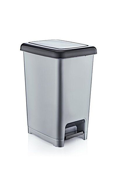 Dünya Plastik سلة المهملات ذات الدواسة النحيفة سعة 40 لترًا