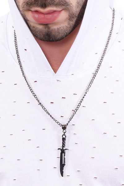LABALABA Men's Metallic Necklace