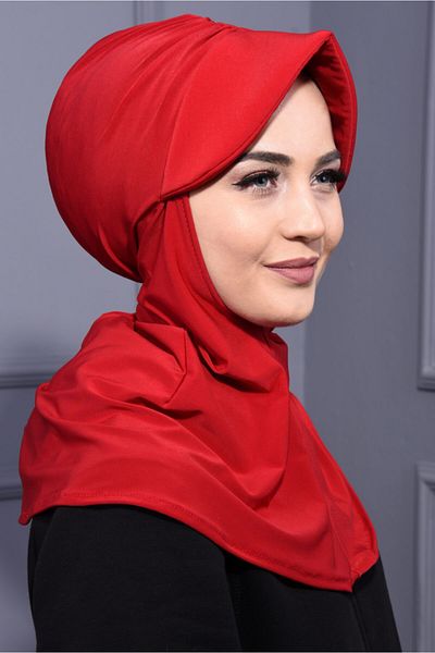 Nowa Scarf Sports Hat Scarf Red Suitable for Use in Pool