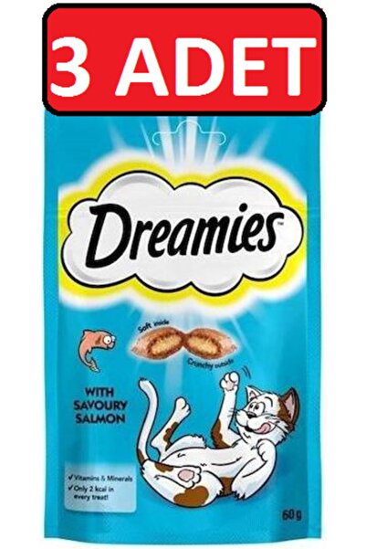 Dreamies Somonlu Kedi Ödül Maması 3 Adet X 60 gr