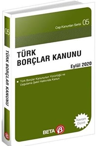 Türk Borçlar Kanunu (eylül 2020) - Celal Ülgen 9786052427262