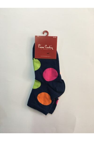 Pierre Cardin Kadın Lacivert Lotus Dikişsiz Pamuklu Patik Çorap 6lı