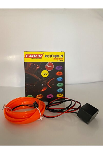 Carub 2 Metre Turuncu Araç Içi Led Ip Neon