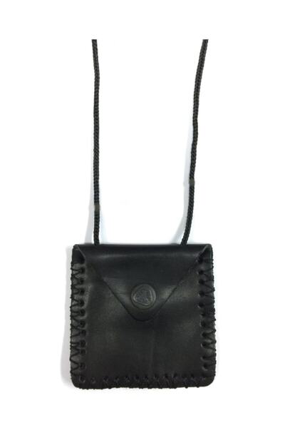 Ayver Boş Deri Cevşen Kabı Kılıfı Askılı Kolye Dikdörtgen