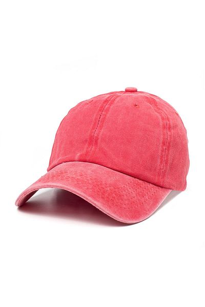 CİSE Aksesuar Red Washed Fabric Cap