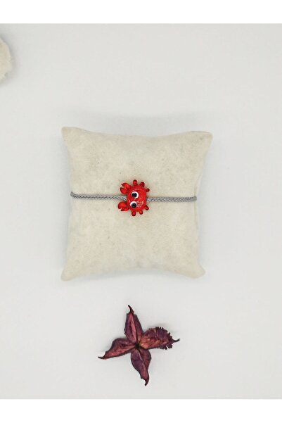 camADA Murano Kırmızı Yengeç Gri Halhal