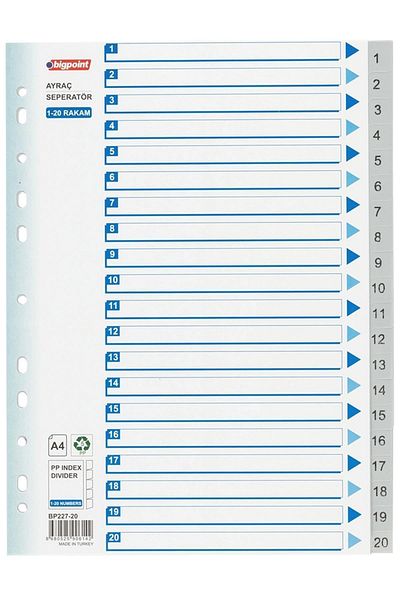 Bigpoint Pp Separator 1-20 numere (1 bucată)