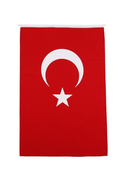 Alpaka Kaliteli Kumaş Türk Bayrağı 70 X 105 Cm