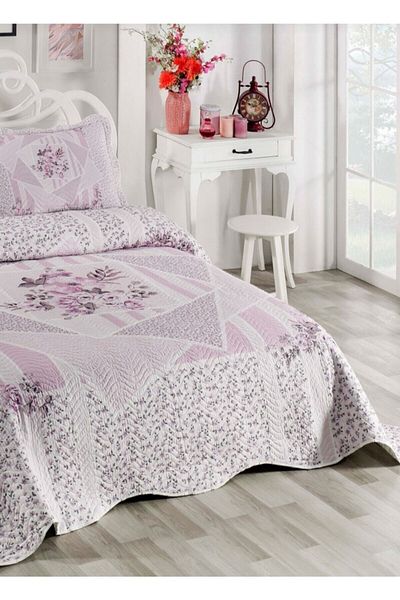 Örtüm Dolce Lilac Double Quilted Bedspread