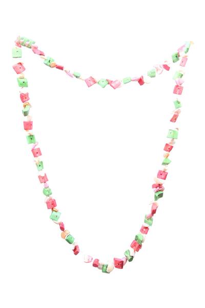 Rouge قلادة نسائية باللون الأخضر الوردي