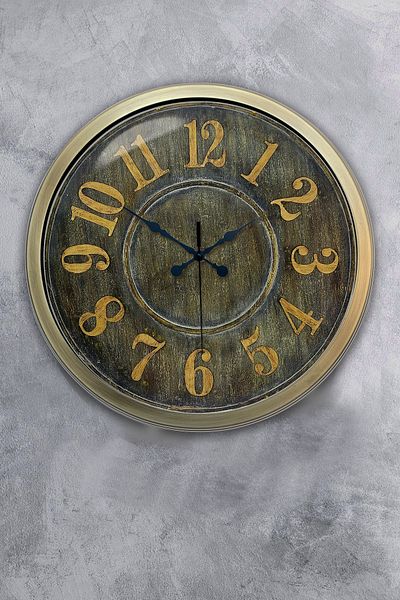 Kasva Concept Cadou 40 Cm Ceas de Perete Decorativ Metal Vechi