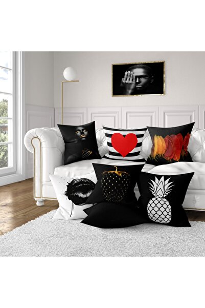 SWEET HOME ARTS 7'li Yastık Kırlent Kılıfı