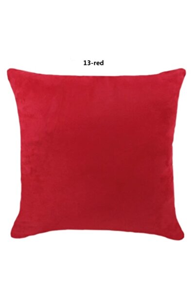 AYZEN HOME Kırmızı Kadife 1.kalite Döşemelik Kumaştan Kırlent (içi Boş) Fermu...