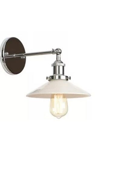 demet habek mylights Modern Sports Articulated Silver Body White Headboard Sconce Wall Lamp Metal Sconce