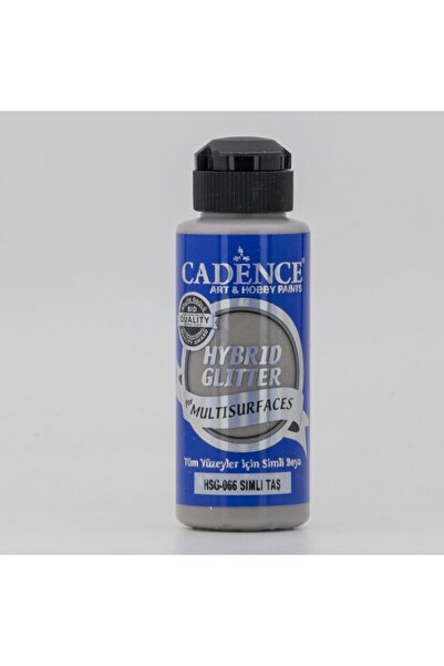 Cadence Boya Simli Gümüş Taş Hybrid Glitter Multisurface Akrilik Boya Hsg-066 Taş 120ml