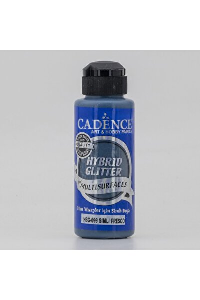 Cadence Boya Simli Gümüş Fresco Hybrid Glitter Multisurface Akrilik Boya Hsg-...