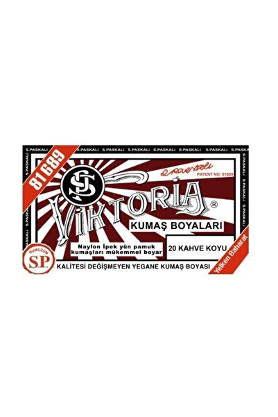 Viktoria Koyu Kahve Kumaş Boyası