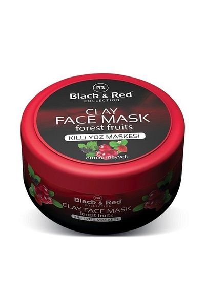 Black Red Clay Facial Cleansing Mask with Forest Fruits 400 G