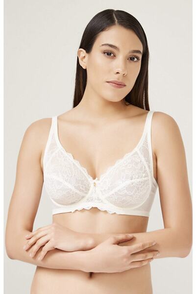 TEN Dantelli Toparlayıcı Sütyen Ekru