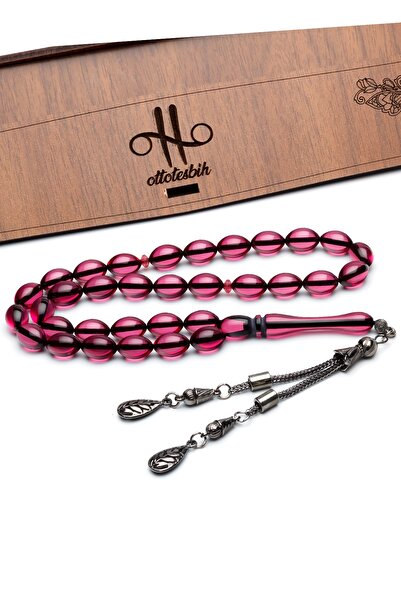 OTTOTESBİH Mărgele de rugăciune din pulbere parfumată violet pentru bărbați, 8x12 mm