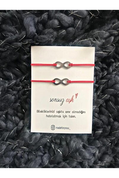 MADEFORYOUU Sonsuz Aşk Bilekliği / Sonsuzluk Sevgili Bilekliği / Sonsuzluk Bi...