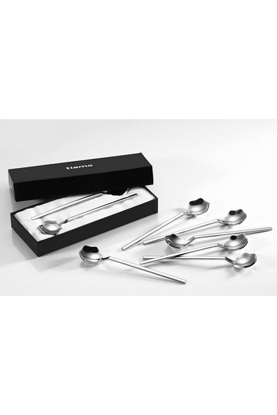 Tiamo Diamond Plain Teaspoon Set of 12