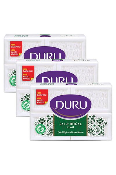 Duru Classic Bath Soap Pure and Natural 150 Gr 4 X 3 Pieces