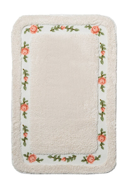 GizHome Gül Banyo Paspası 80x150 Whıte 102GUWH002019