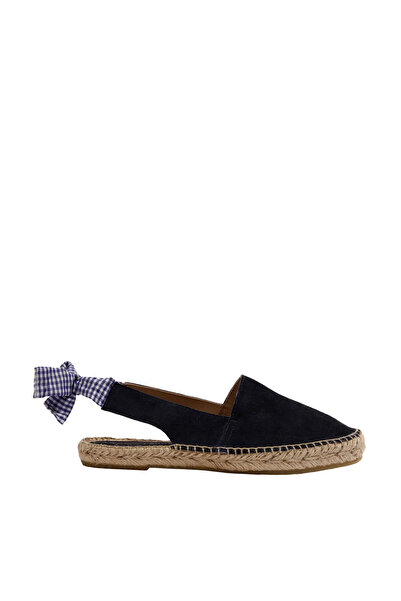 Yargıcı Kadın Lacivert Deri Espadril 8YKAY4082X