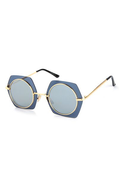 Di Caprio Women's Round Sunglasses DTX1277D