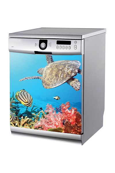 Tilki Dünyası Autocolant pentru mașina de spălat vase Undersea Scenery BLSK0010