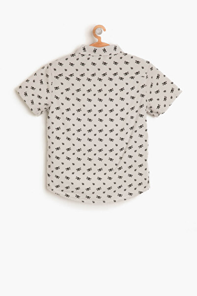 Koton Cămașă cu model pentru băiat gri