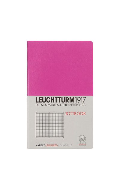 Leuchtturm1917 Jottbook Pocket Size, Checkered, Pink Cover