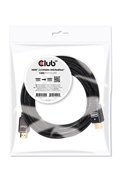 Club 3D Club3D CAC-2314 15 metri 2.0 4K 60Hz RedMere HDMI Görüntü Kablosu M/M