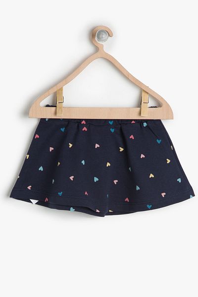 Koton Marineblauer Baby-Mädchenrock 6YMG77384OK