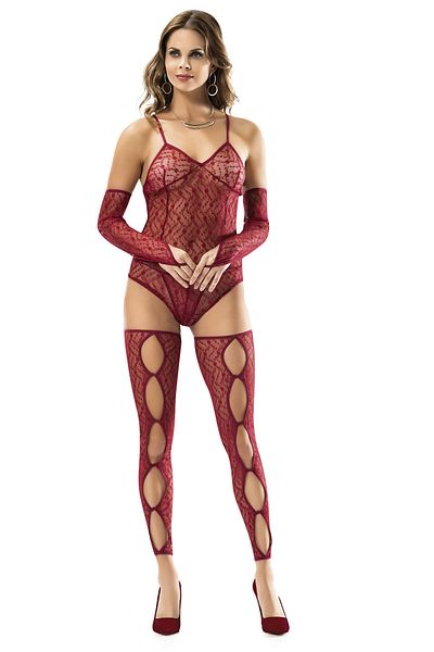 Siyah İnci Claret Red Women's Accessory Body Socks 2018