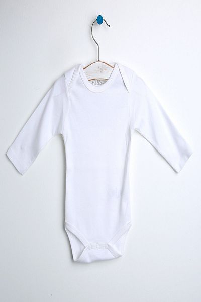 ebebek Hello Baby Long Sleeve Bodysuit GENHELUBDY6541BEY