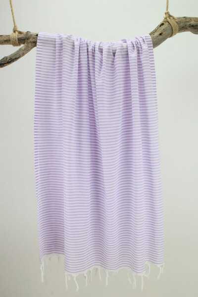 Bedinn Пештемал Сарайлі з тонкою смужкою, ліловий Pst298