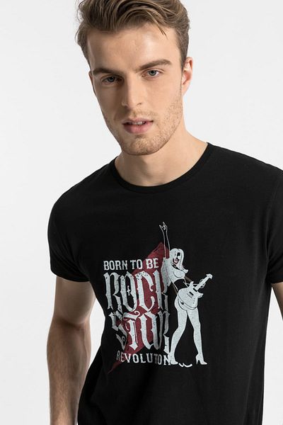 Ltb Men's BLACK T-SHIRT 012198457761430000