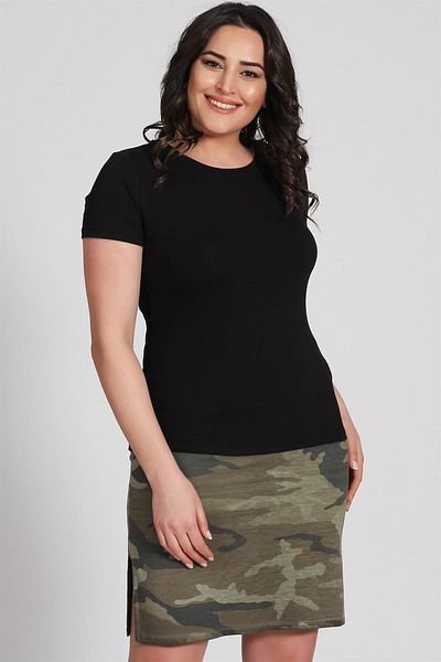 Plus size shop mini skirts khaki