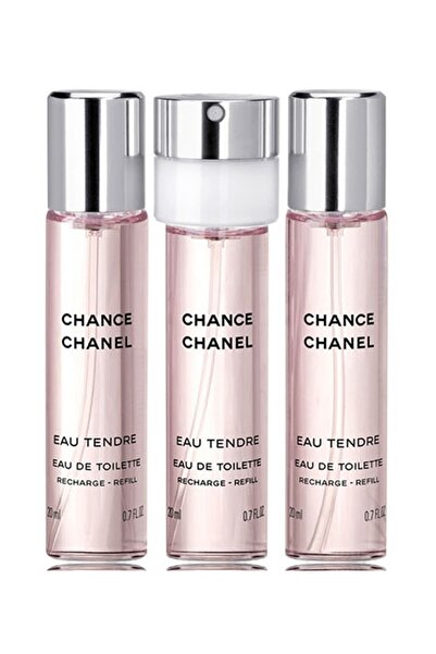 Chanel Chance Eau Tendre Edt Rezervă Spray de poșetă 3X20 ml Parfum de damă 3...