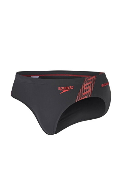 SPEEDO Monogram Endurance Brief 7cm - Siyah/kırmızı Junıer Erkek Çocuk Kalıp