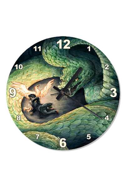 Cakatablo 30 cm Diameter Harry Potter Emerald Snake Duavr Watch