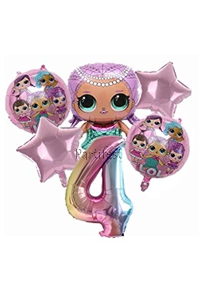 Parti Station Lol Surprise 4 Year Old Balloon Set Lol Baby Balloon Set Lol Bi...